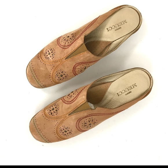 Sesto Meucci Shoes - SESTO MEUCCI LEATHER DESIGNER SLIDES MULES
